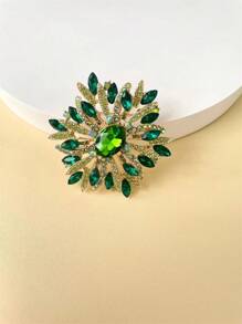 1 件优雅复古水晶花胸针，独特的配饰和特别的礼物，非常适合派对和宴会别针衣服包饰背包学校 Kpop 教师用品包饰可爱办公室配件衬衫夹克珠宝圣诞节万圣节秋冬配饰，适合青少年、青年、男士、休闲、户外、运动、度假、毕业礼物、生日、日常穿着衣服别针有趣的教师礼物服装配饰