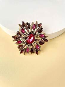 1 件优雅复古水晶花胸针，独特的配饰和特别的礼物，非常适合派对和宴会别针衣服包饰背包学校 Kpop 教师用品包饰可爱办公室配件衬衫夹克珠宝圣诞节万圣节秋冬配饰，适合青少年、青年、男士、休闲、户外、运动、度假、毕业礼物、生日、日常穿着衣服别针有趣的教师礼物服装配饰