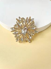1 件优雅复古水晶花胸针，独特的配饰和特别的礼物，非常适合派对和宴会别针衣服包饰背包学校 Kpop 教师用品包饰可爱办公室配件衬衫夹克珠宝圣诞节万圣节秋冬配饰，适合青少年、青年、男士、休闲、户外、运动、度假、毕业礼物、生日、日常穿着衣服别针有趣的教师礼物服装配饰