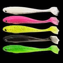 Simulated Bait - T-Shaped Tail Streamlined Design For Easy Carrying - Suitable For Both Fresh And Saltwater Fishing Portable Artificial Lures For Fish - Multicolor - View 14