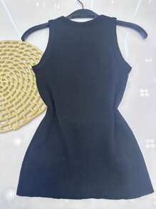 Modal Trico Blouse With Rhinestone Applications KLG718 - 黑色 - 查看 4