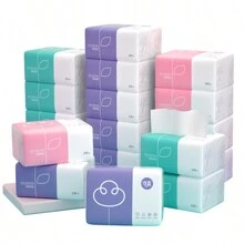 1/2/6-Piece Ultra-Soft 4-Ply Tissues, 240 Counts - , Portable & Thick For Home And Commercial Use - Multicolor - View 3