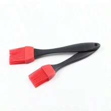 硅胶烧烤酱刷烘焙油刷厨房煎饼食物刷煎饼家用耐高温烧烤刷易清洗易收纳 - 紅色 - 查看 7