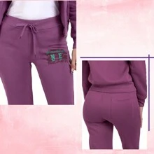 Plush Pants Set With Stretch 2 Pieces - Violet Purple - View 3