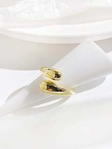 1pc Minimalist 925 Sterling Silver Water Drop Rings For Women Couples Engagement Jewelry Adjustable Ring Party Accessories Gift