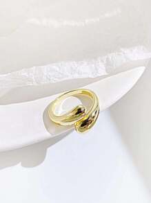 1pc Minimalist 925 Sterling Silver Water Drop Rings For Women Couples Engagement Jewelry Adjustable Ring Party Accessories Gift