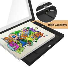 4 Pack Kids Artwork Frames Changeable 8.5 X 11 Children Art Projects Kids Art Frames Front Opening Picture Display Frame - 彩色 - 查看 6