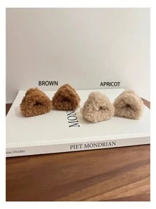 1对可爱毛绒耳朵造型发夹，触感如小熊般柔软~毛茸茸的耳朵，小巧的夹子，刘海，发夹，小羊羔发夹，可爱公主发饰，秋季，旅行，美发工具，女士配饰，发饰，秋季，旅行，女士，发饰，美发工具，美容配饰，礼物，旅行，女士礼物，发饰，女士礼物，圣诞礼物，成人圣诞礼物，成人圣诞礼物，发饰，女士配饰，圣诞礼物，成人发饰，女士礼物创意，美容圣诞礼物，女士礼物