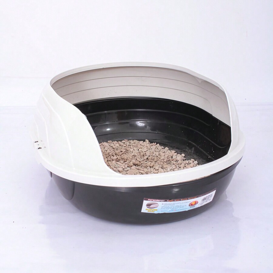 Furba Cat Litter Box Large Bath Basin Tray Mode en ligne SHEIN FRANCE