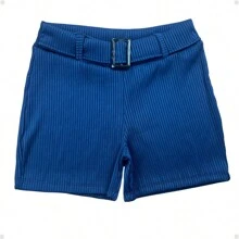 Exclusive Shorts With Ribbed Belt For Women, Elegant, Casual And Versatile - S To XXL - 白色 - 查看 3