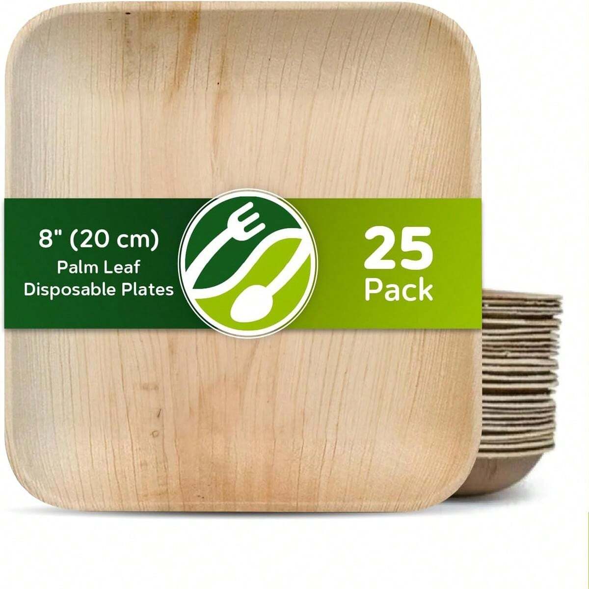 Platos Melamina Waipur 200 Platos Dechabl De Hoja De Palma