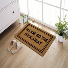 Welcome Funny Door Mat Please Go The Away Go Away Personalized Doormat With Anti-Slip Rubber Back (23.6 X 15.7 Inch) Prank Gift Home Decor Area Rugs For The Entrance Way Indoor Novelty Mats