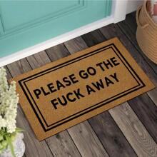 Welcome Funny Door Mat Please Go The Away Go Away Personalized Doormat With Anti-Slip Rubber Back (23.6 X 15.7 Inch) Prank Gift Home Decor Area Rugs For The Entrance Way Indoor Novelty Mats