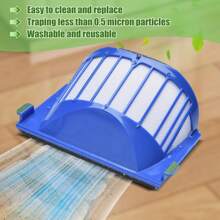 3 piezas Filtros, 3 piezas Cepillos laterales, 1 pieza Cepillo y Cepillo batidor flexible compatible con IRobot Roomba series 600 690 694 692 680 660 665 651 650 614 y series 500 595 585 564