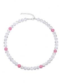 1 pieza Collar de béisbol unisex, collar de cuentas inspirado, collar de cristal - collar - Ver 11