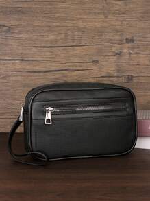 HOVI'S Cartera larga casual para el trayecto al trabajo, moda, gran capacidad, multifuncional, bolso de mano de viaje, regalo para el Día de San Valentín, bolsa de hombre, útiles escolares, bolsa de aseo, bolso de viaje, bolsa vintage, bolsa deportiva, regalo de cartera para hombre, bolso de embrague, bolsa de primavera