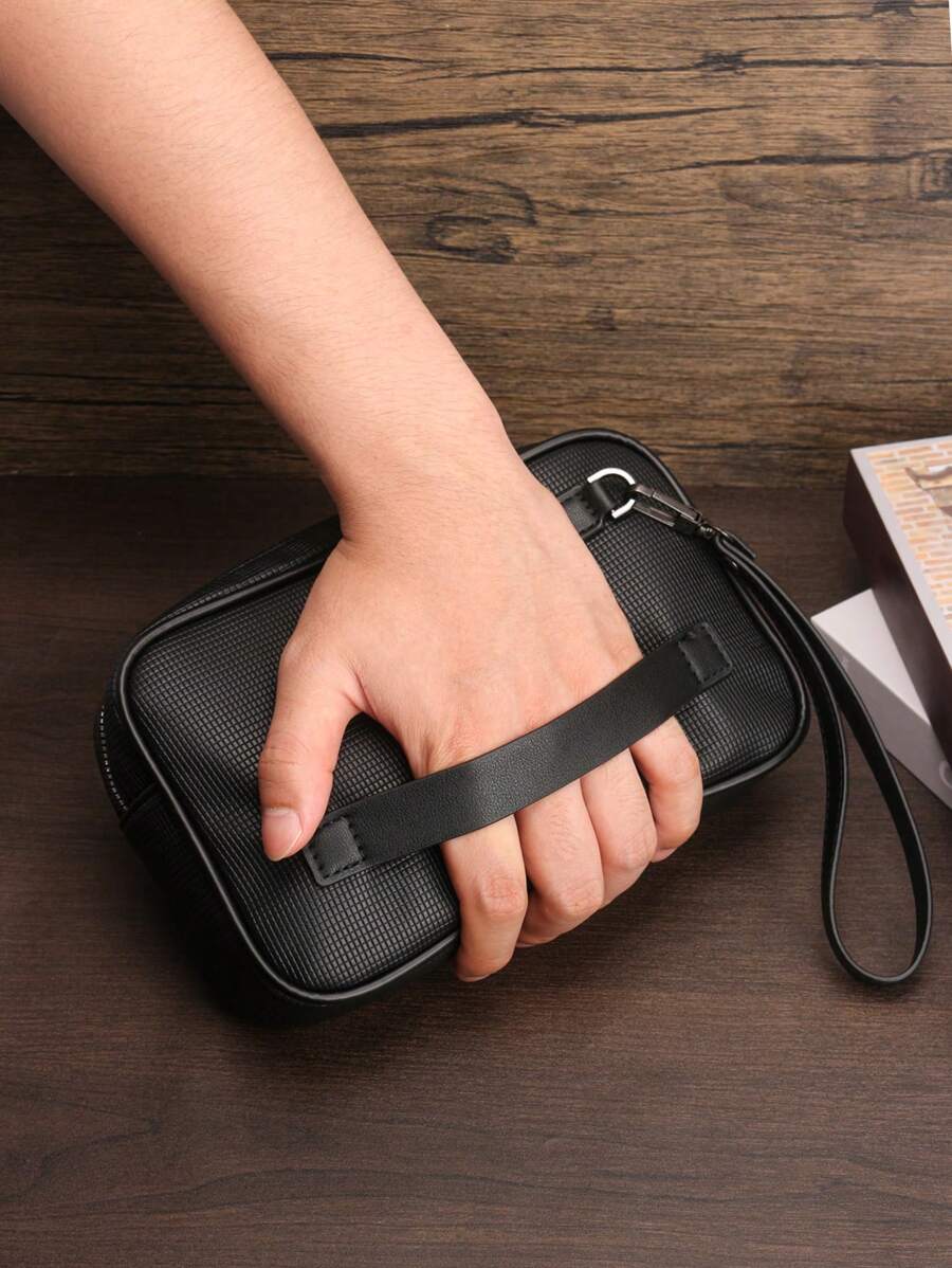 HOVI'S Cartera larga casual para el trayecto al trabajo, moda, gran capacidad, multifuncional, bolso de mano de viaje, regalo para el Día de San Valentín, bolsa de hombre, útiles escolares, bolsa de aseo, bolso de viaje, bolsa vintage, bolsa deportiva, regalo de cartera para hombre, bolso de embrague, bolsa de primavera