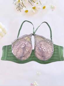 Women's New Multiple Wearing Methods Bra, Ultra Thin Gathering Lace Underwear, Lingerie