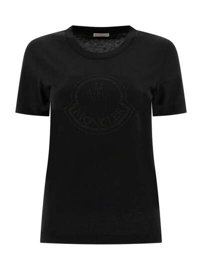 Tシャツ・カットソー MONCLER Women Tops 8C00017829FB999 Black Moncler T-shirt - Black - Women | 8C00017829FB999 | thebs.com