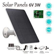 Solar Panels For Security Camera, 3W Outdoor Photovoltaic Panels, Power Generation Solar Panels, 5V Solar Panels, Photovoltaic Panels, Usb Charging