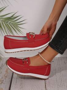 Women Slip-On Loafers, New Ladies Anti-Slip Moccasins, Soft And Lightweight Oversized Women Casual Shoes