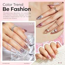 Modelones Cat Eye Gel Nail Polish Set, 6 Colors Holographic 9D Cat Eye Glitter Gel Polish Semi-Transparent Nude Pink Gray Brown Nail Gel Polish With Magnet Soak Off Led Nail Art Gel DIY Salon Gifts - 貓眼 - 查看 2
