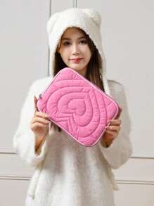 1 Stück einfache gesteppte Tablettasche Liebe, tragbare Tablettasche, Aufbewahrungstasche für Tablets, 11 Zoll, 13 Zoll