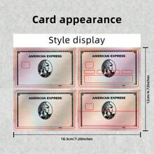4 Sheets Laser Holographic Card Stickers - Cool Decorative Laser Skin Stickers For Credit Cards, Key Cards, Debit Cards, Etc. Ultra Thin, Waterproof, Scratch Resistant, Non-Slip