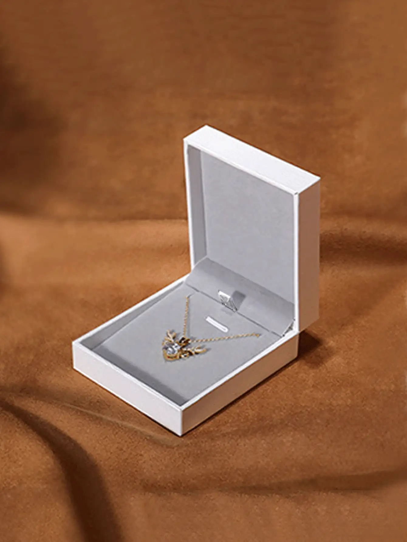 1pc Plain Jewelry Box, Gift For Back To School - White - View 5