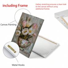 1 bức tranh hoa mùa xuân hoa tulip có thể in nghệ thuật treo tường học thuật nhẹ nhàng trang trí thẩm mỹ nghệ thuật hoa mùa xuân vải canvas trang trí tường cho phòng khách, phòng ngủ, áp phích hiện đại cho phòng, đồ trang trí phòng, trang trí nhà cửa, trang trí phòng thẩm mỹ, trang trí phương Tây - Nhiều màu - Xem 9