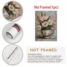 1 bức tranh hoa mùa xuân hoa tulip có thể in nghệ thuật treo tường học thuật nhẹ nhàng trang trí thẩm mỹ nghệ thuật hoa mùa xuân vải canvas trang trí tường cho phòng khách, phòng ngủ, áp phích hiện đại cho phòng, đồ trang trí phòng, trang trí nhà cửa, trang trí phòng thẩm mỹ, trang trí phương Tây - Nhiều màu - Xem 10