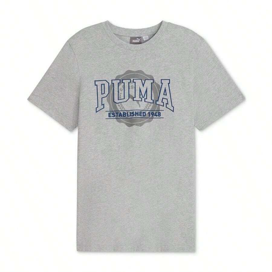 Boyfriend Style Men's Age Logo Sport T-Shirt - Light Gray Heather - View 1
