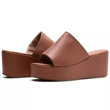 Anabela Women's Clog FlatForm Soft And Comfortable Platform - Lạc đà - Xem 3