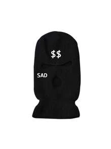 1 件男女通用拉法帽刺绣针织帽，3 孔保暖头饰，适合日常使用、徒步旅行、登山、旅行、骑自行车、礼物 - 彩色 - 查看 7