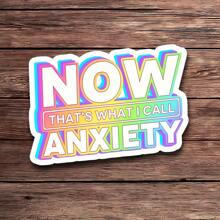 1PC Now That's What I Call Anxiety Sarcastic Sticker | Mental Health Vinyl Sticker | Waterproof Vinyl Sticker For Water Bottles And Laptops | Funny And Sarcastic Sticker For Mental Health Awareness | Durable And Weatherproof Anxiety Sticker - Multicolor - View 9