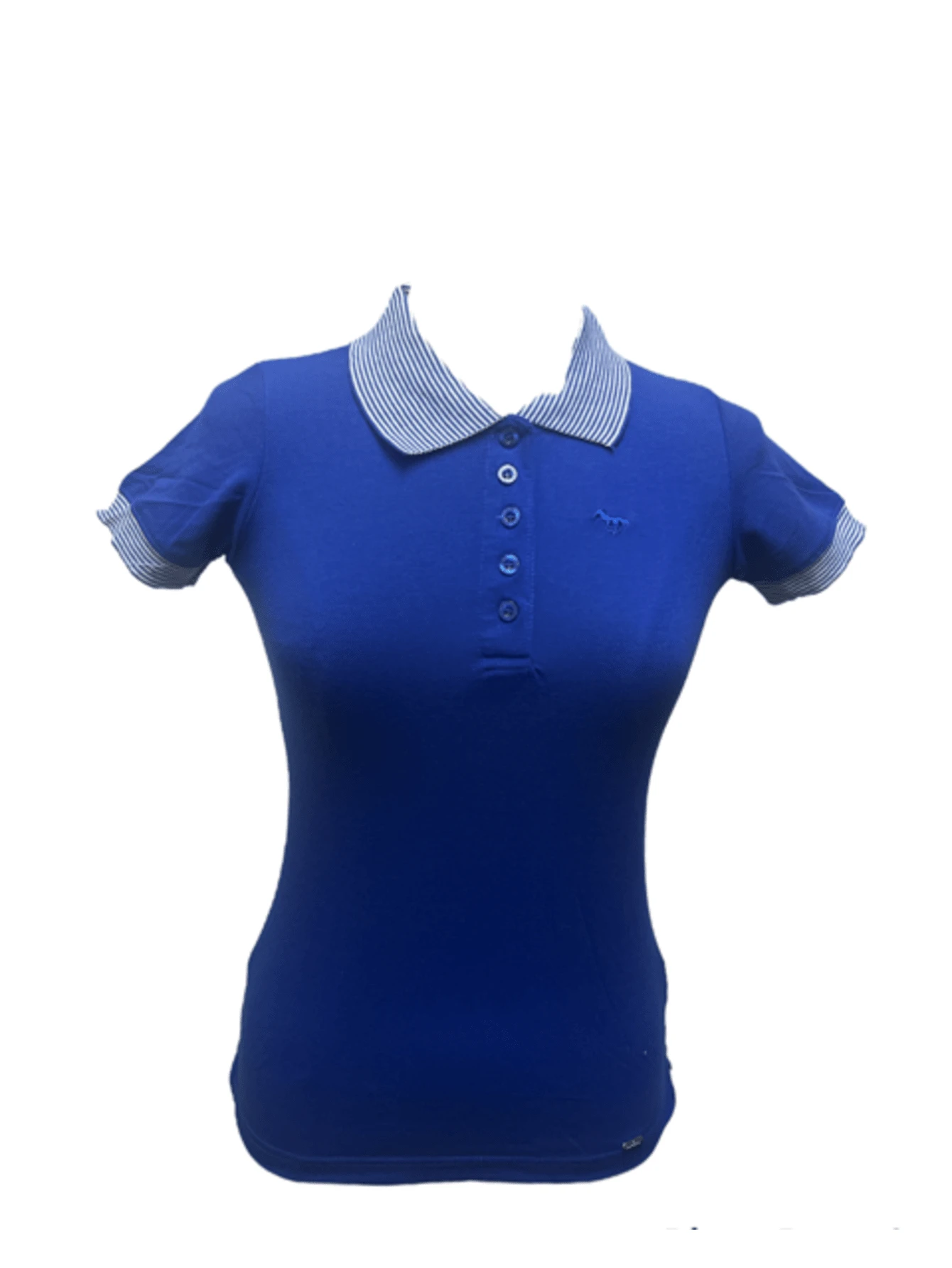 Teen's Fashion Solid Polos With Stripe Collar, Work Polos, Back To School Polos, 15 Colors, Small- X Large. - Màu xanh nhạt - Xem 1