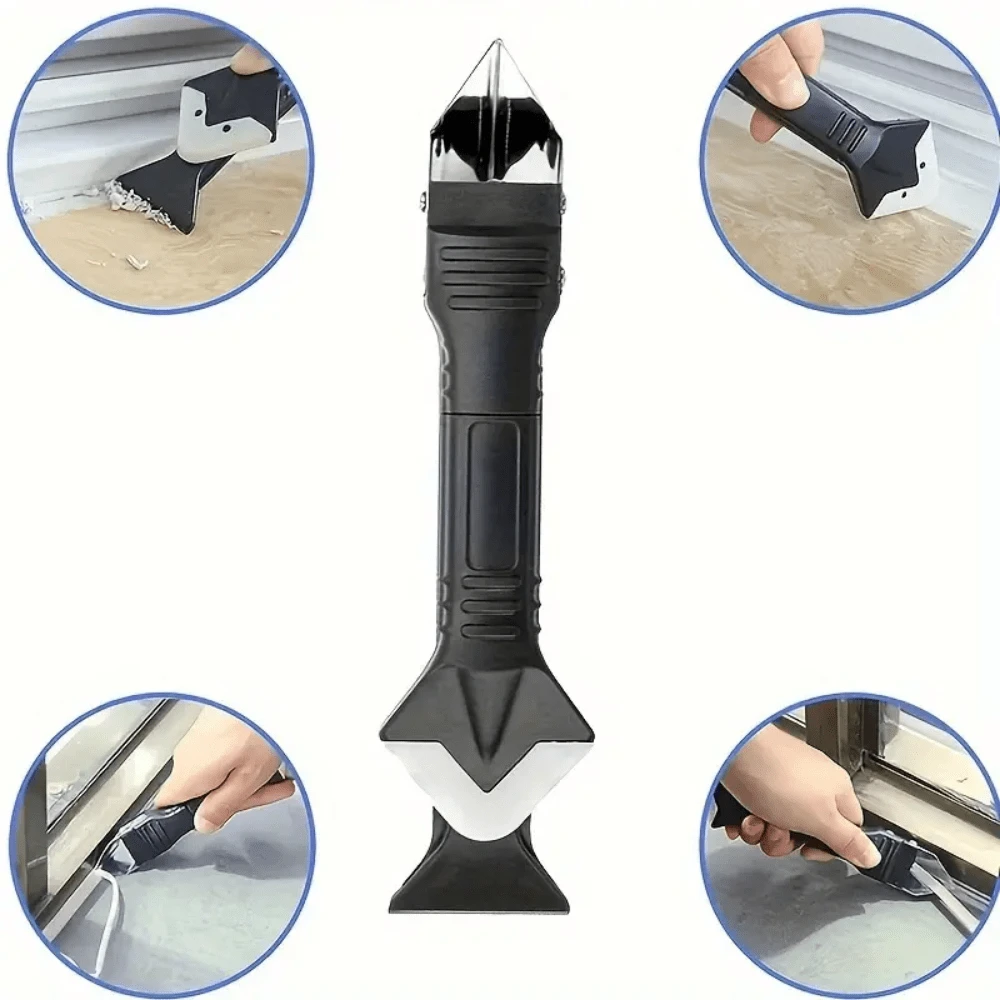 Dissolvant De Mastic Silicone, Finition Plus Lisse, Grattoir, Kit D'outils De Calfeutrage Pour Moulage De Joints, Grattage De Coulis De Verre, épandeur De Silicone 4 Pièces