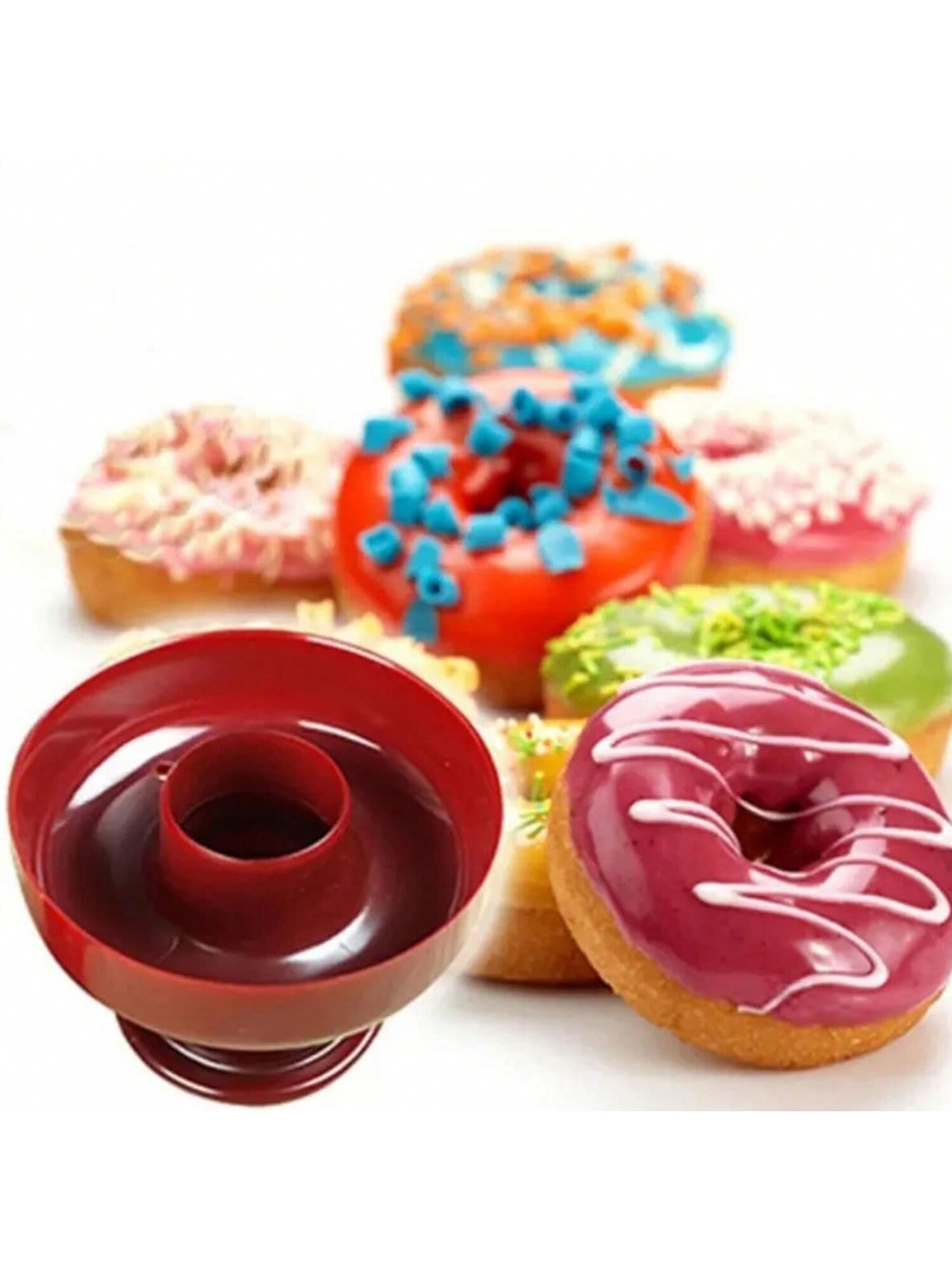 قوالب الكعك المطبوعة برسوم الدونات قطعة واحدة، اكس...