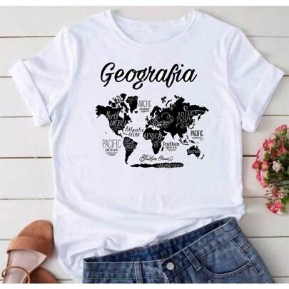Camisa Geografia Camiseta T-Shirt Blusa GE25