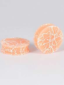 PAIR Silicone Ear Gauge Flexible Soft Double Flared Saddle Ear Plugs Cool Lines Ear Stretchers Tunnels Expanders Body Jewelry - As Shown - View 28