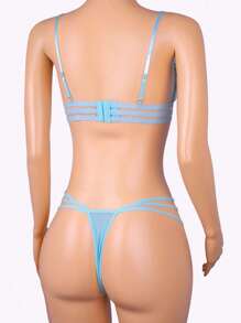 Women Sexy Lingerie Sets - Blue - View 4