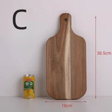 1 件木制/竹制披萨托盘、圆形木制切菜板、披萨盘、奶酪板、烘焙和面包盘、厨房用具、厨房、圣诞礼物 - 彩色 - 查看 7