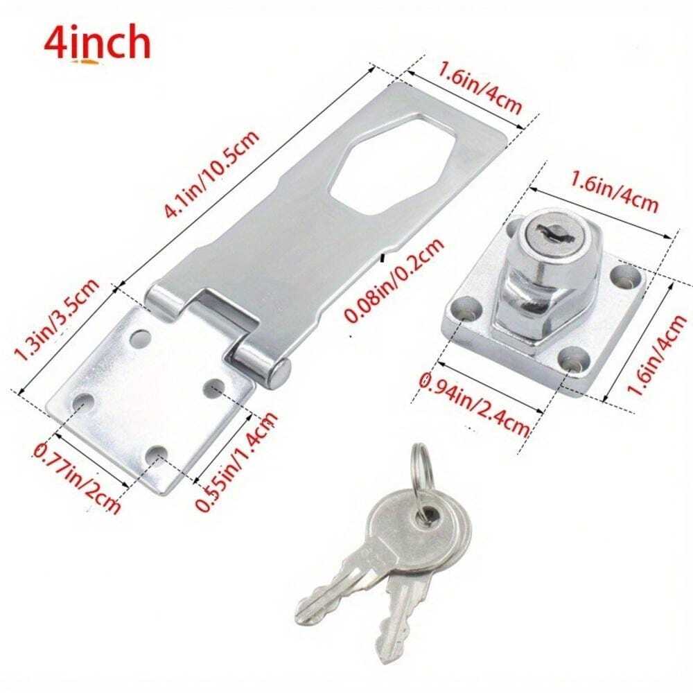 Set Sicurezza Master Lock Con Piastre Angolo E Lucchetto | Per Armadietti, Mobiletti - Foto 7