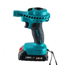 2 IN 1 Dual Use Mini Dust Blower For Power Tool Dust Cleaner For Computer, Keyboard Dust Cleaning,Vacuum Inflator Pump Set - Blue - View 6