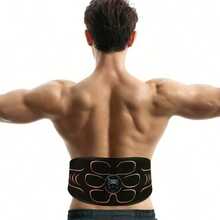 Ultimate Abs Sculpting: USB-Powered Smart Fitness Belt With 10 Modes - Portable Home Muscle Trainer And Progress Tracker - Black - View 6