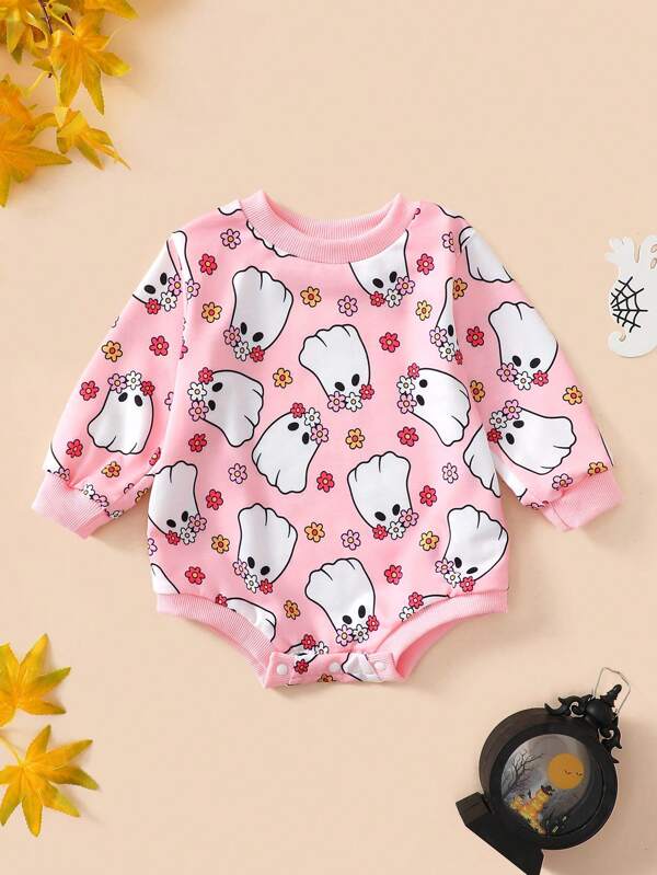 Mono unisex lindo con temática de Halloween para bebé/niño pequeño