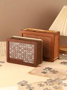 1 Stück $1000/$2000/$3000/$5000/$10000 Vintage Holz Geldkassette, Bargeldkassette zum Aufbewahren von Münzen, plus ein kostenloses Whiteboard Marker, Bargeldkassette - Verschiedenfarbig - Übersicht 1