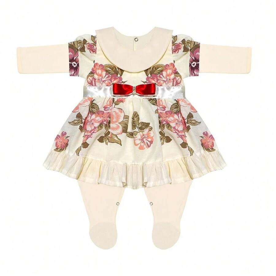 Grazi Baby Long Sleeve Jumpsuit - 米色 - 查看 1