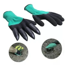 Garden Glove With Claw For Gardening Working With Soil Plant - màu xanh lá - Xem 2