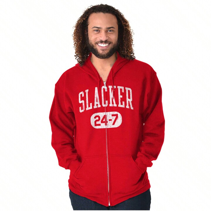 Vintage Retro Slacker 90s Throwback Zip Up Hoodie Mens Womens SHEIN USA